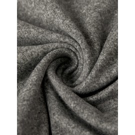 Women's Western Cowboy Graphic Long Sleeve Top - Vintage HOWDY Print with Hat & Bandana Design, Soft Grey All-Season Casual Shirt, Machine Washable Round Neck Women's Clothing, Seasonal Fashion, Comfortable Fit