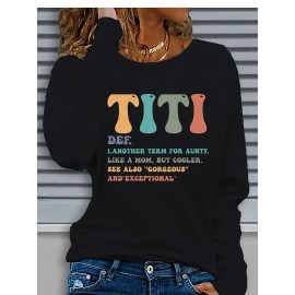 Women'S Casual Long Sleeve T-Shirt - Funny 