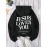 Women's Black Casual Hooded Sweatshirt with 