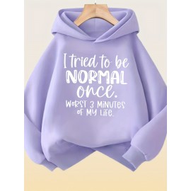 Women's Soft Lavender Funny Sarcastic Quote Hooded Sweatshirt - 
